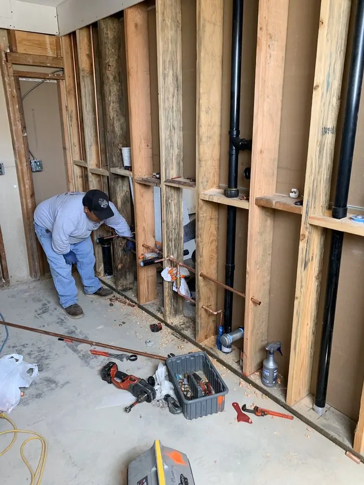 Commercial rough-in plumbing for Water Heater Replacement in Manchester